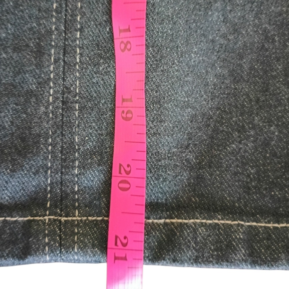 Vintage St Johns Bay Womens Size 4 Denim Skirt Bundle Brown Blue Belted A-Line - Picture 9 of 9
